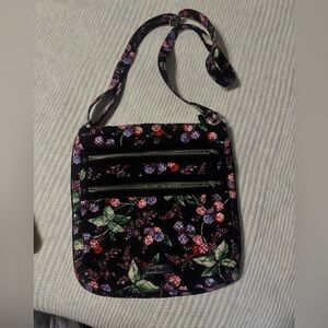 Vera Bradley Black Floral Crossbody Bag